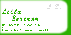lilla bertram business card